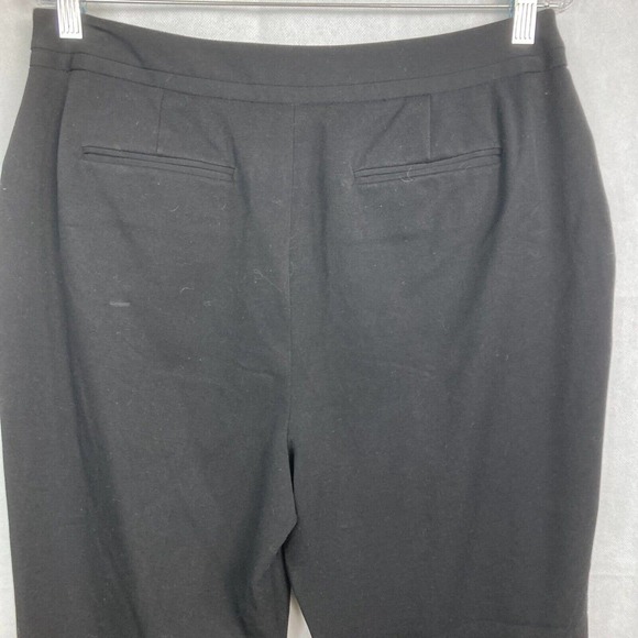 Rafaella Pants Womens Sz 12P Petite Black Curvy Fit Slim Dress Stretch Pockets - Picture 9 of 9